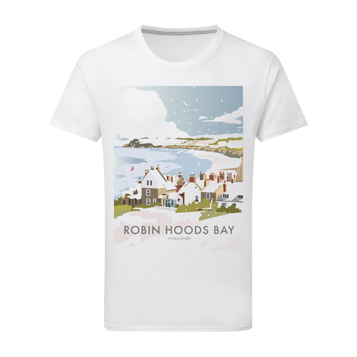Robin Hoods Bay T-Shirt by Dave Thompson