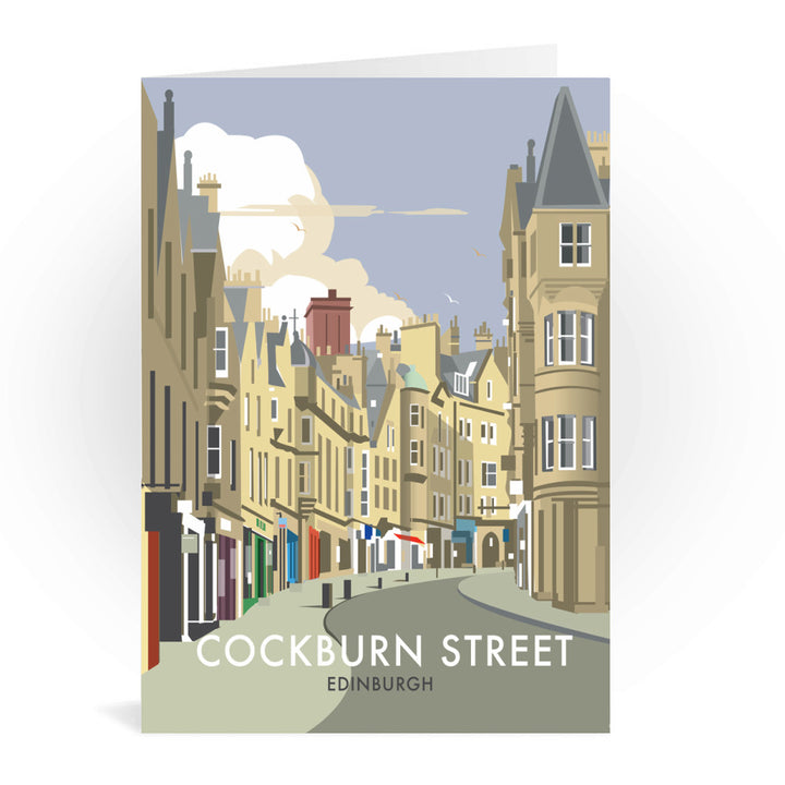 Cockburn Street, Edinburgh Greeting Card 7x5