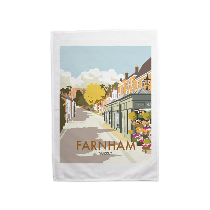 Farnham, Surrey Tea Towel