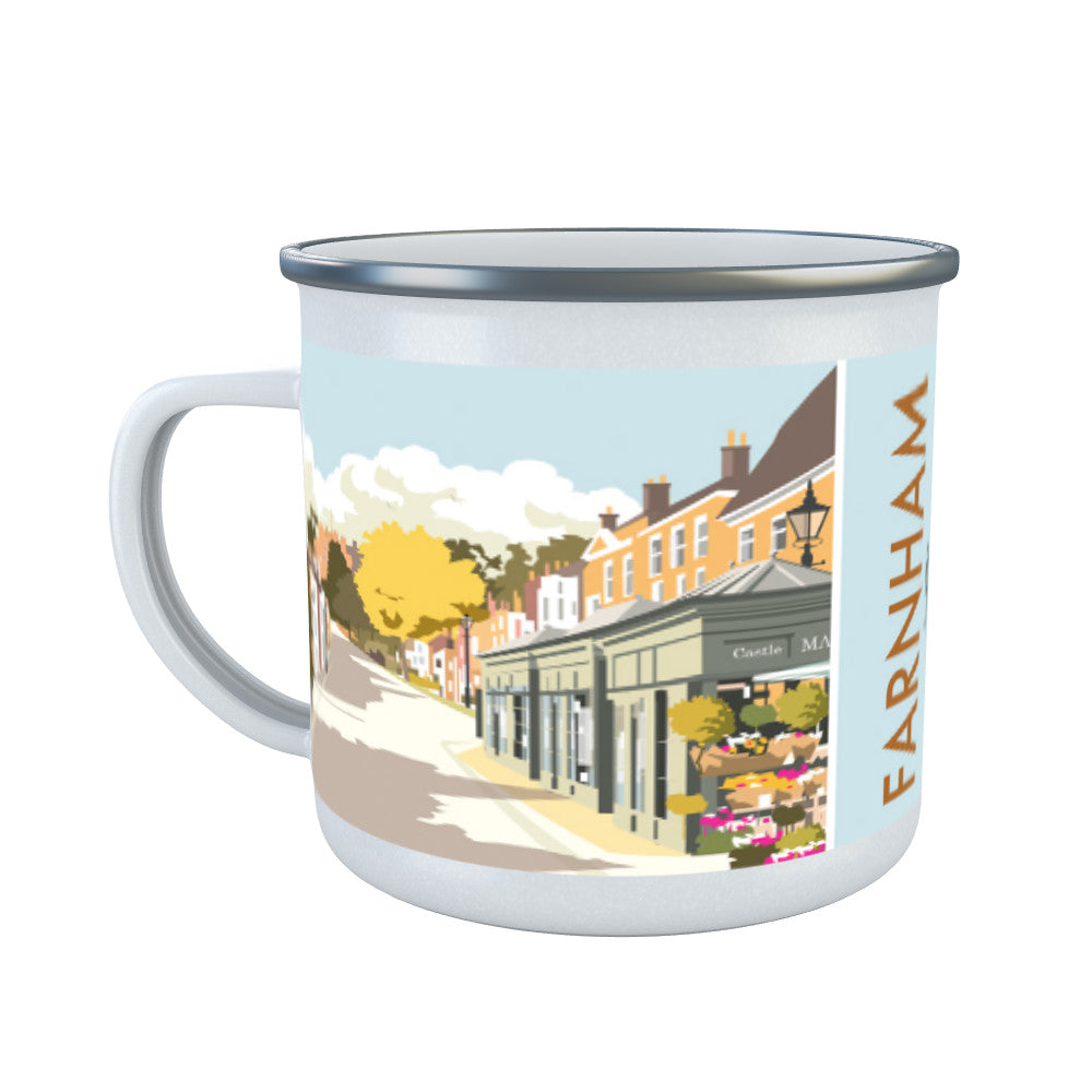 Farnham, Surrey Enamel Mug