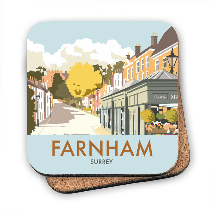 Farnham, Surrey MDF Coaster