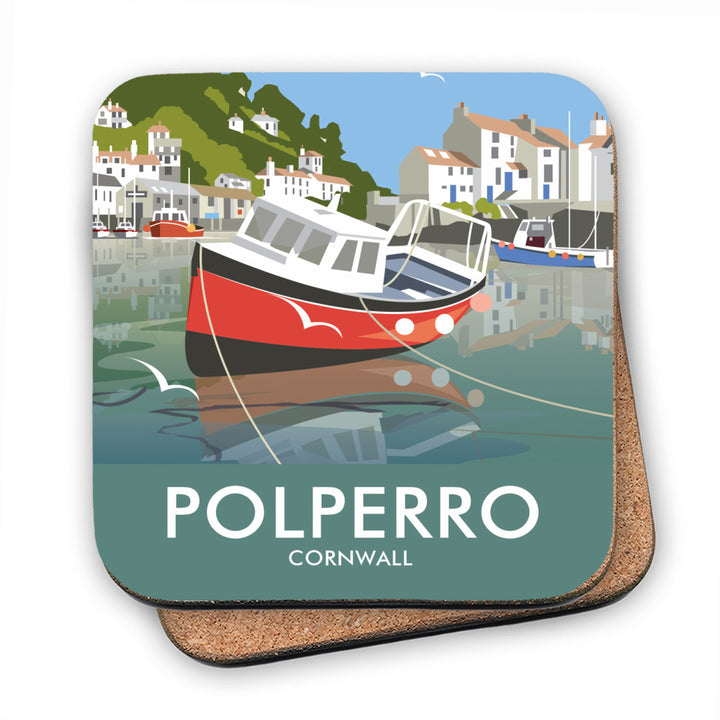 Polperro, Cornwall MDF Coaster