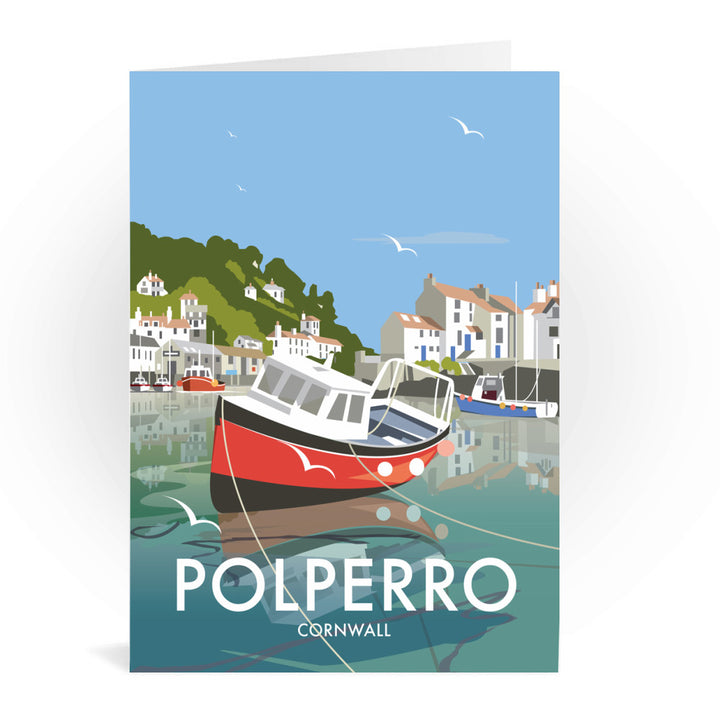 Polperro, Cornwall Greeting Card 7x5