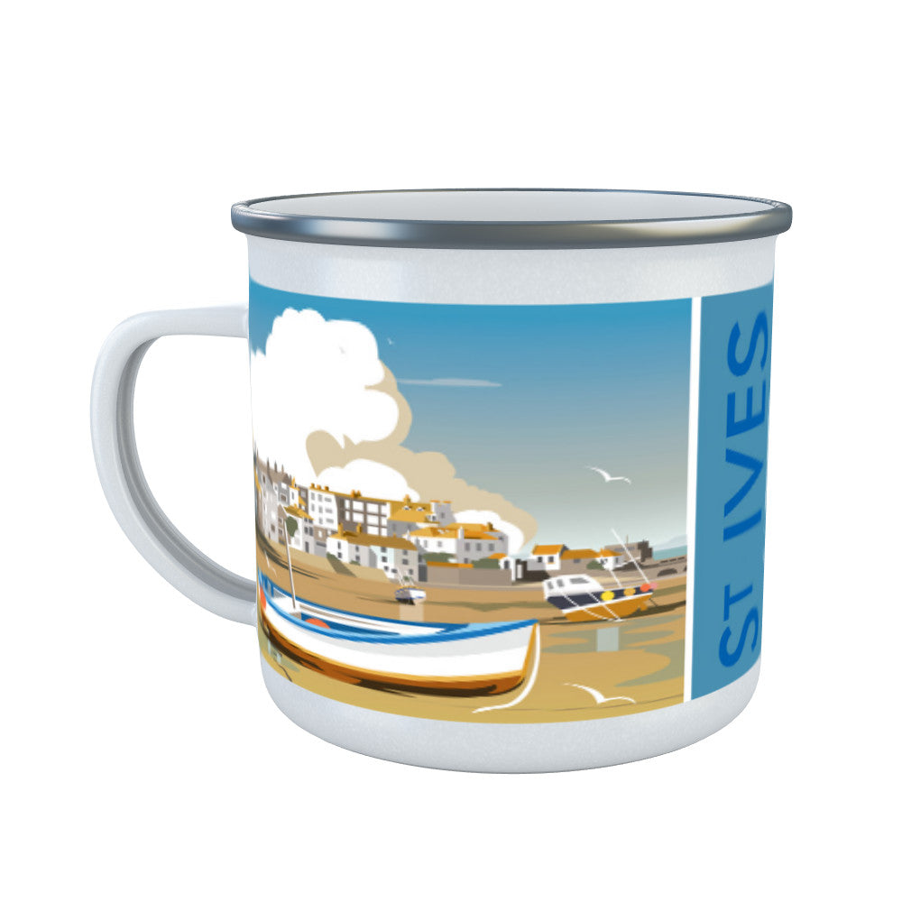 St Ives, Cornwall Enamel Mug