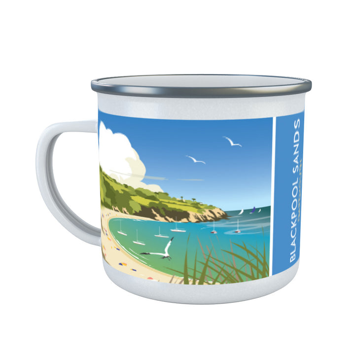 Blackpool Sands, Dartmouth Enamel Mug
