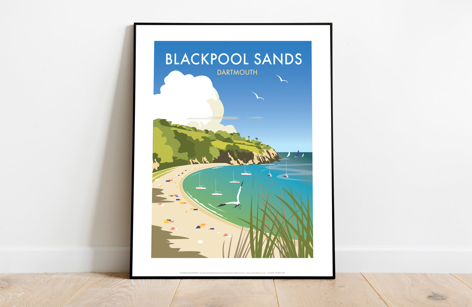 Blackpool Sands, Dartmouth - Art Print