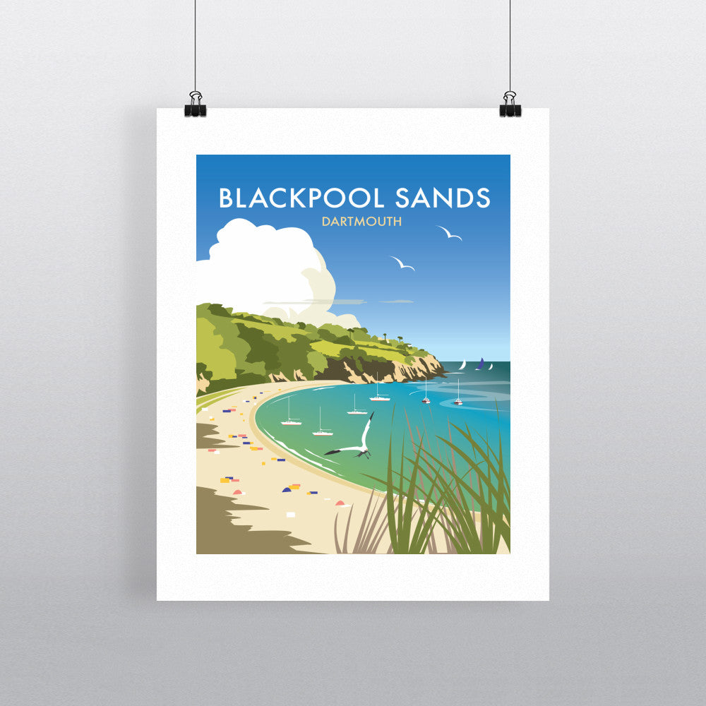 Blackpool Sands, Dartmouth - Art Print
