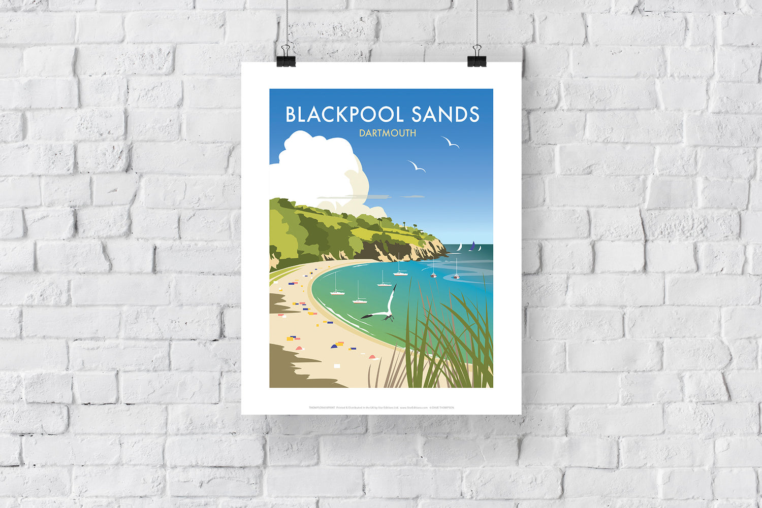 Blackpool Sands, Dartmouth - Art Print