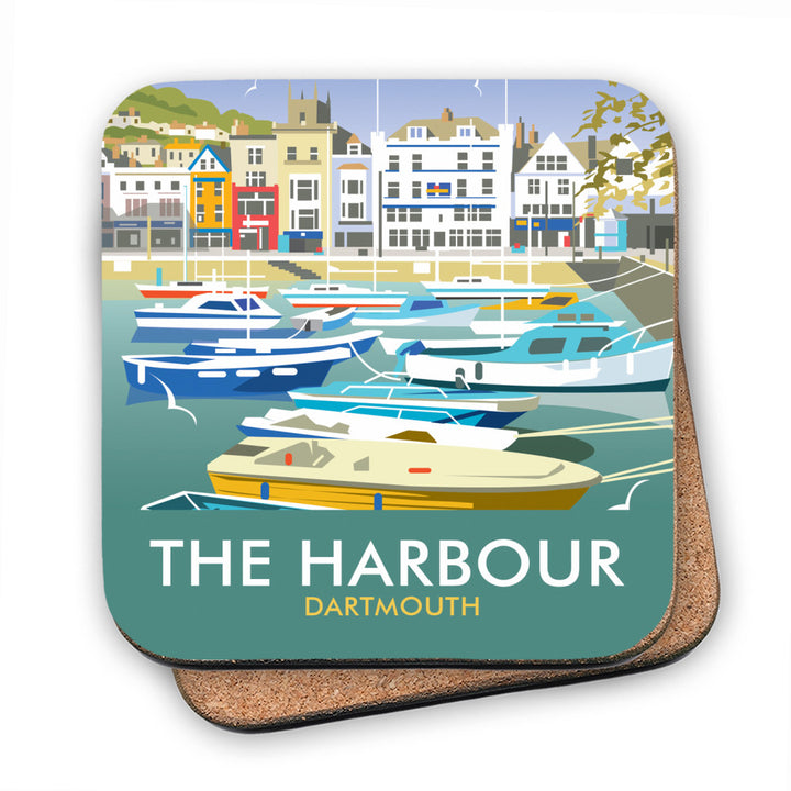 The Harbour, Dartmouth MDF Coaster