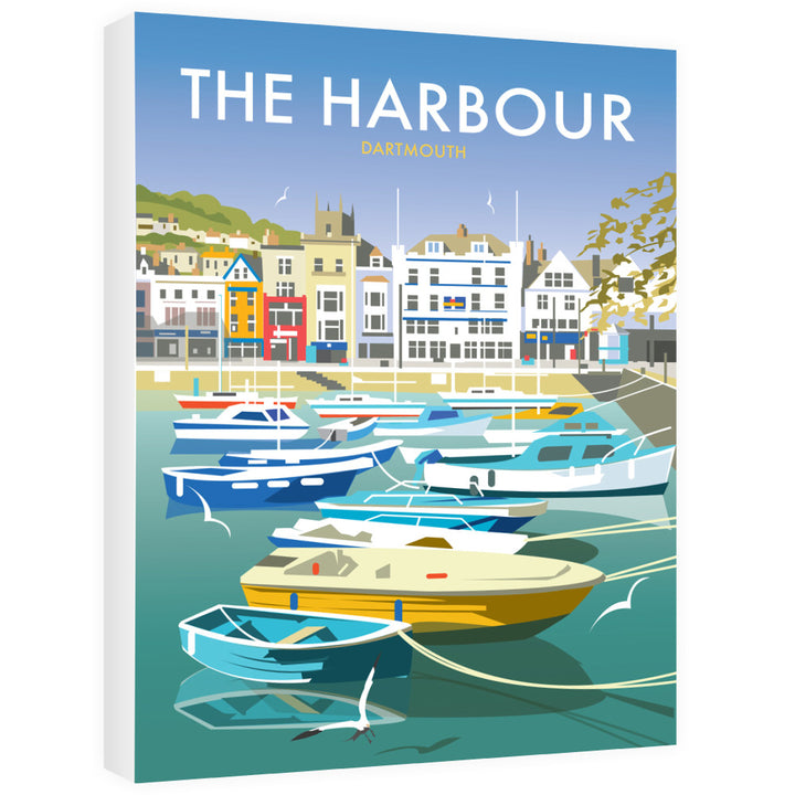 The Harbour, Dartmouth Canvas