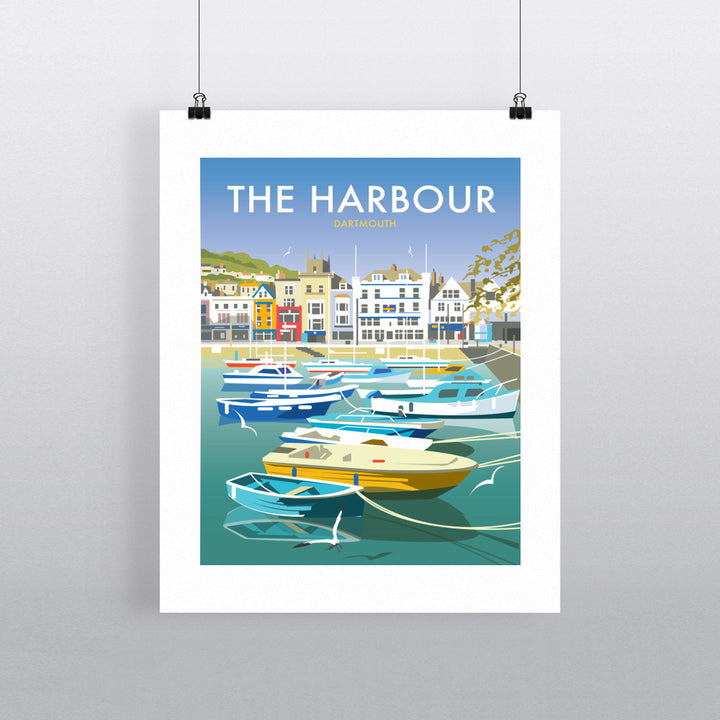 The Harbour, Dartmouth Fine Art Print