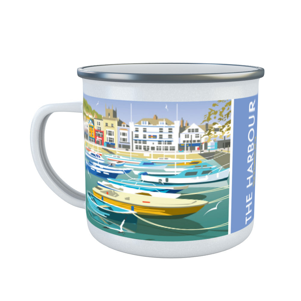 The Harbour, Dartmouth Enamel Mug