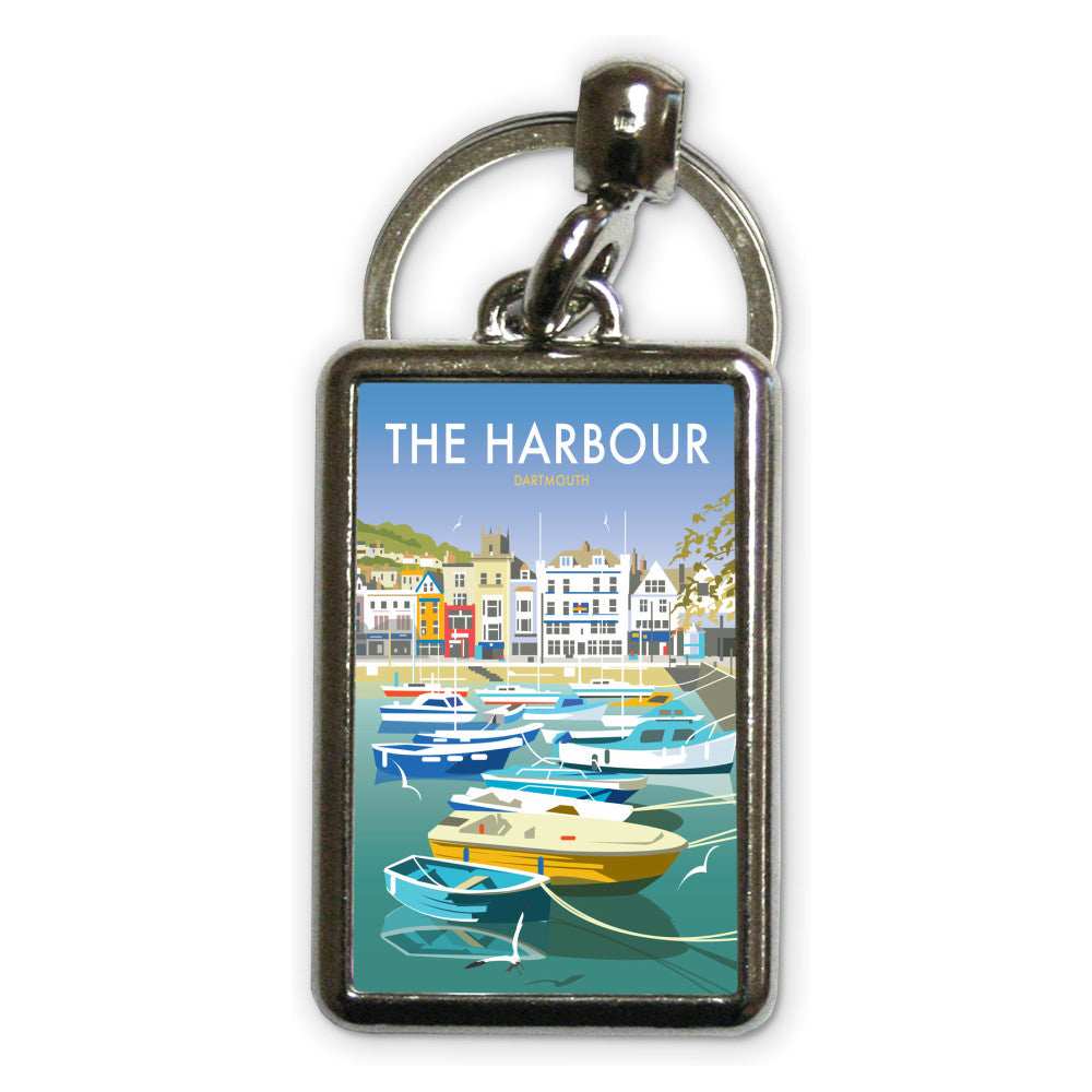 The Harbour, Dartmouth Metal Keyring