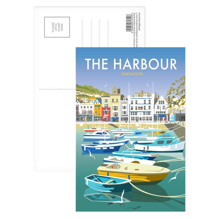 The Harbour, Dartmouth Postcard Pack