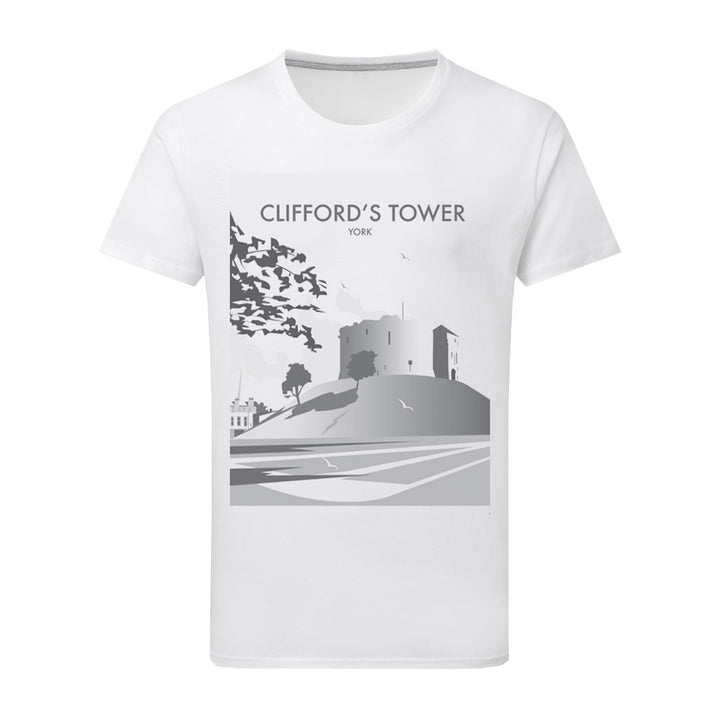 Clifford'S Tower T-Shirt by Dave Thompson
