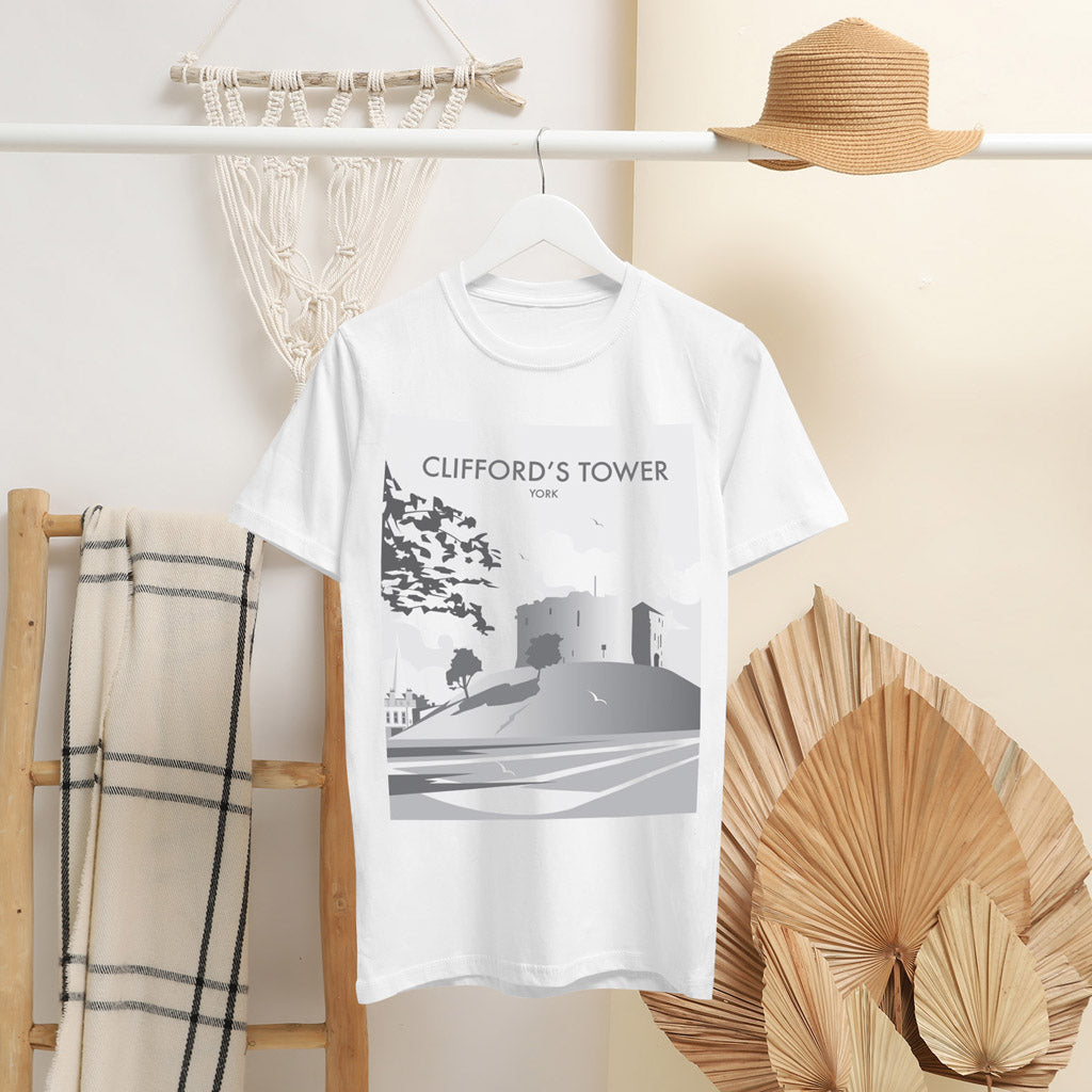 Clifford'S Tower T-Shirt by Dave Thompson