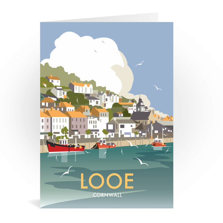 Looe, Cornwall Greeting Card 7x5