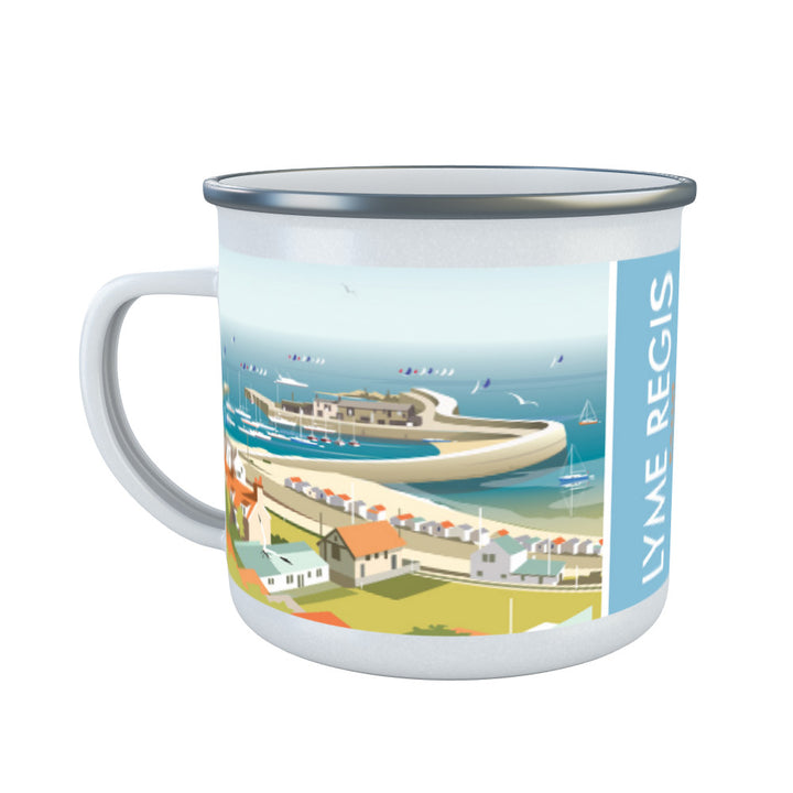 Lyme Regis, Dorset Enamel Mug