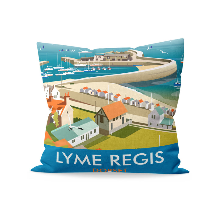 Lyme Regis, Dorset Fibre Filled Cushion