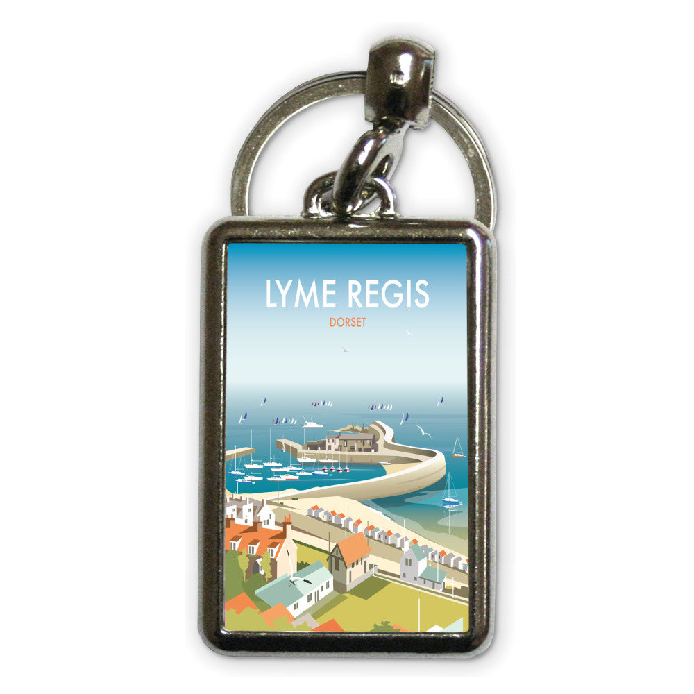 Lyme Regis, Dorset Metal Keyring