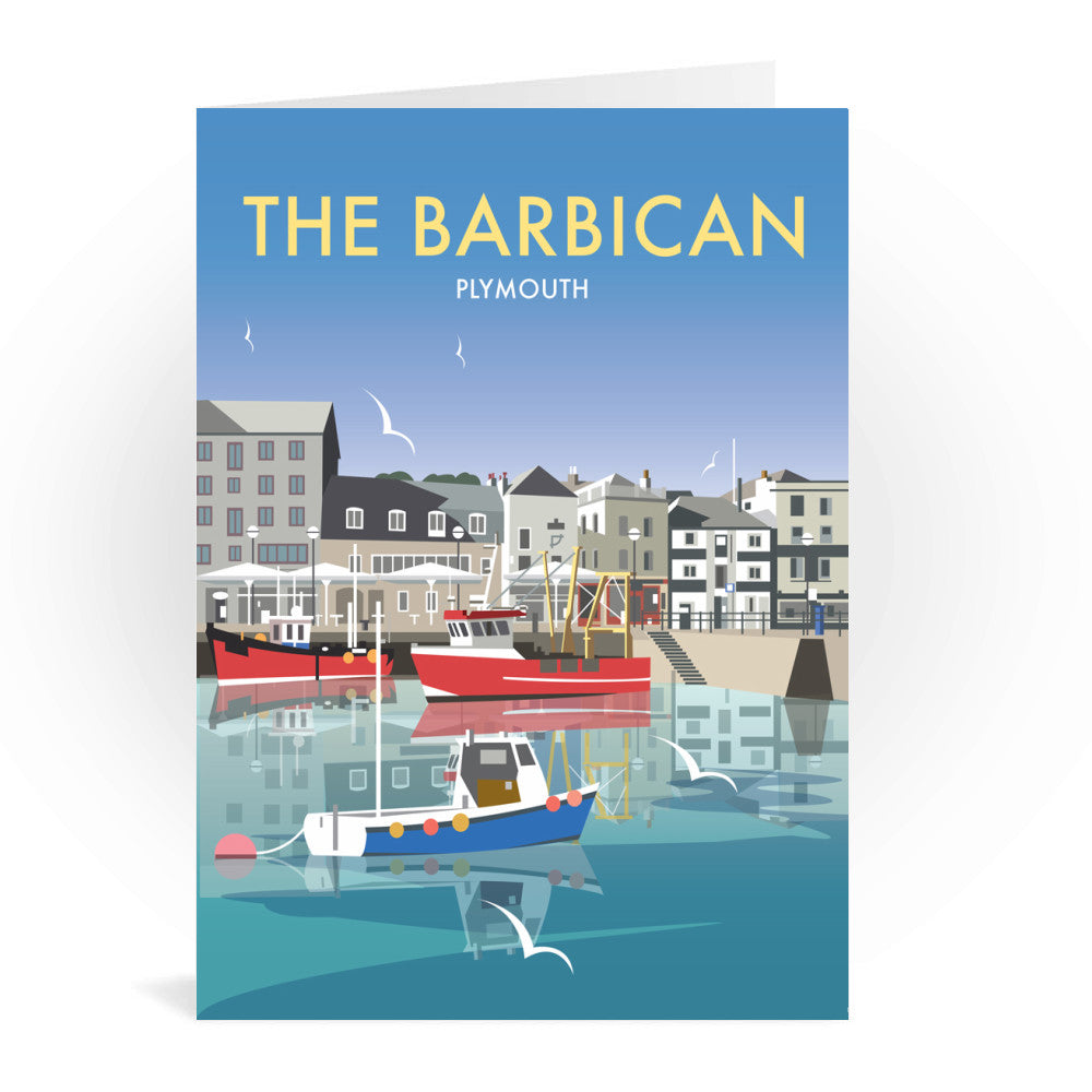 The Barbican, Plymouth Greeting Card 7x5