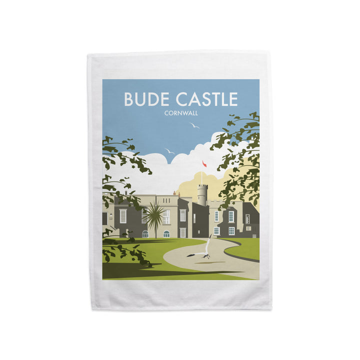 Bude Castle, Cornwall Tea Towel