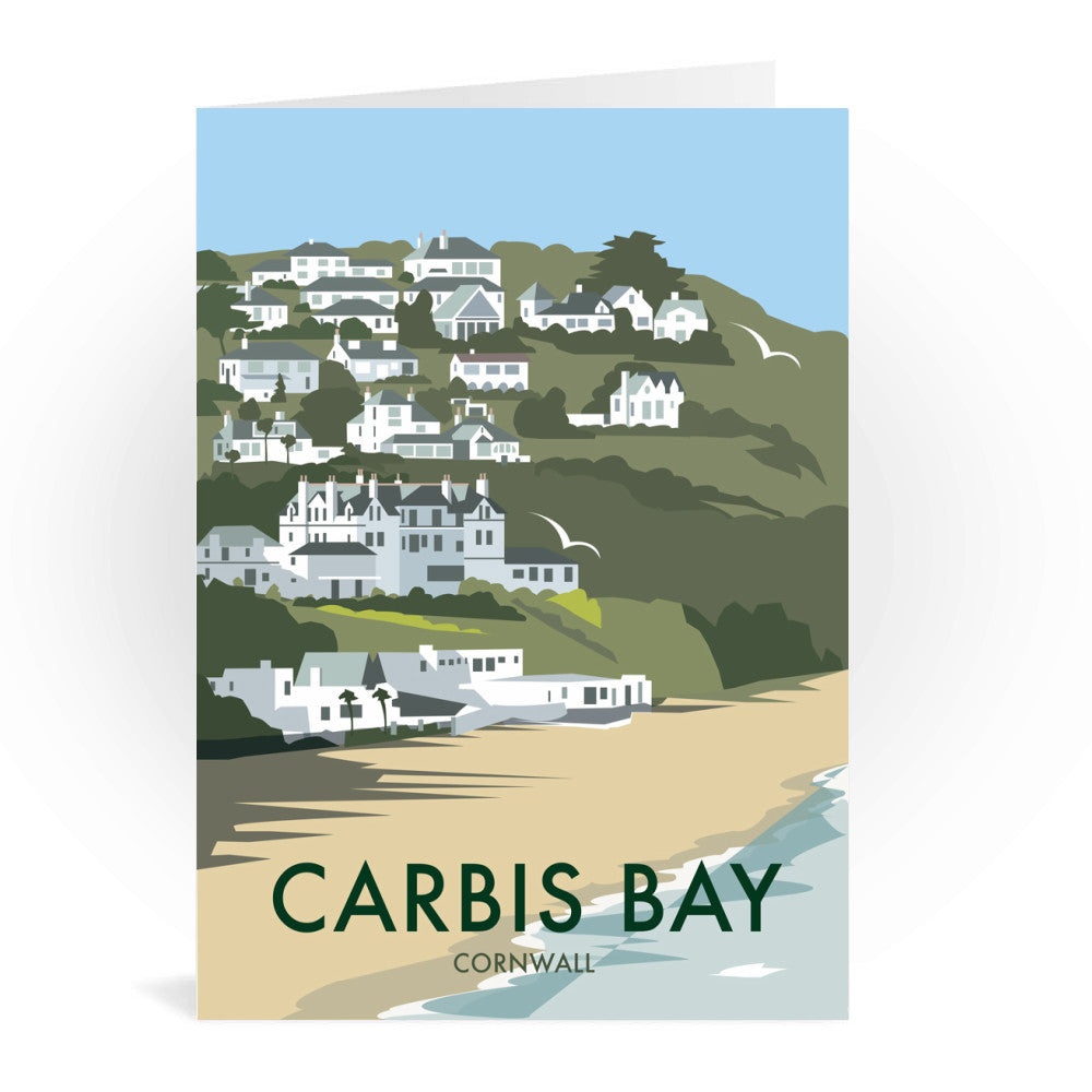 Carbis Bay, Cornwall Greeting Card 7x5
