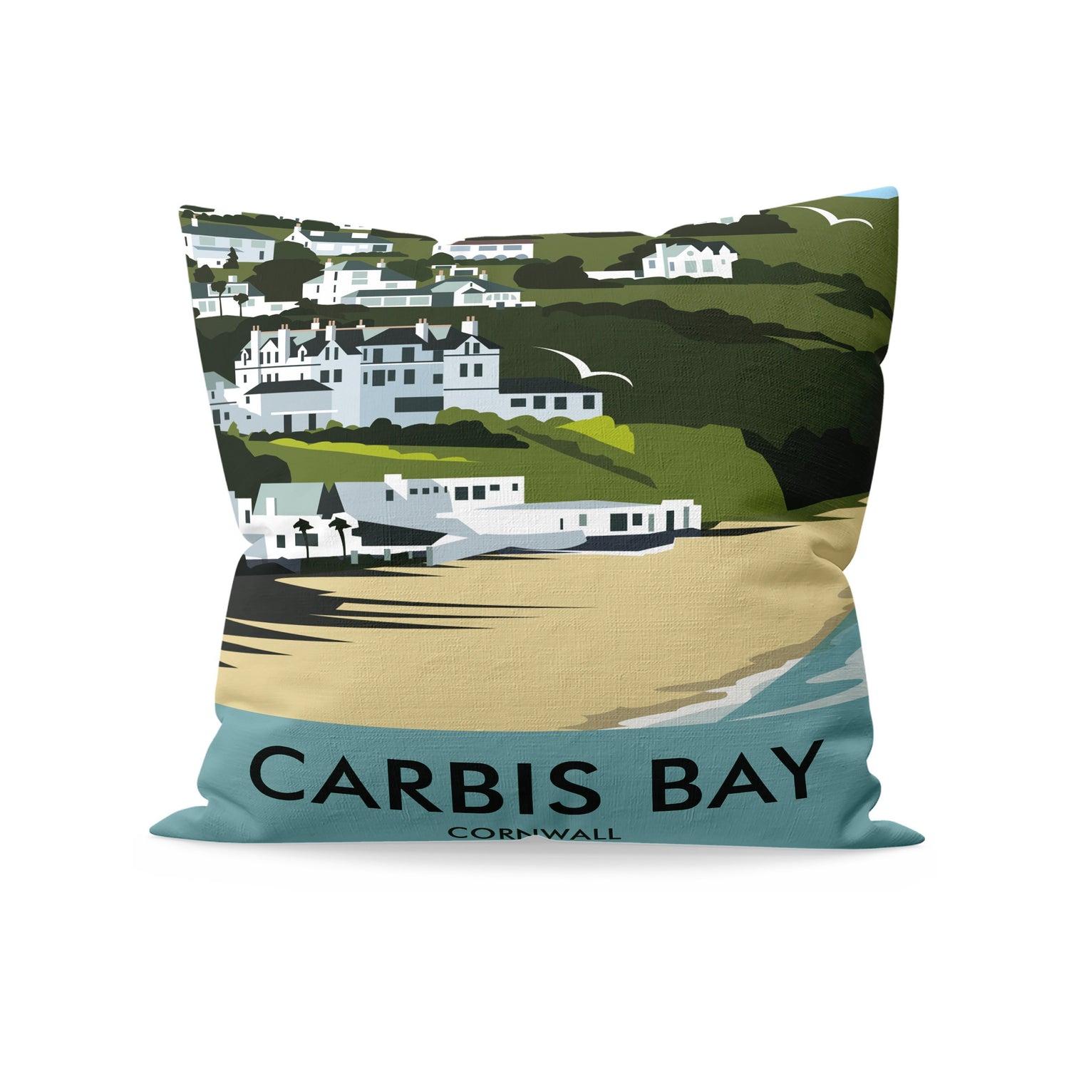 Carbis Bay, Cornwall Fibre Filled Cushion