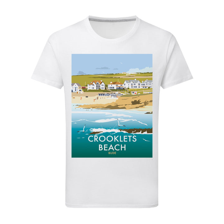 Crooklets Beach T-Shirt by Dave Thompson