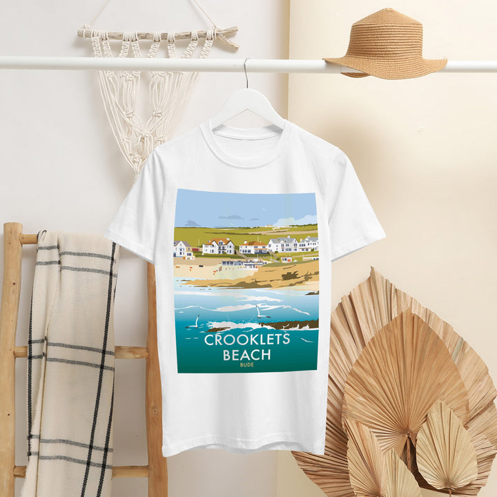 Crooklets Beach T-Shirt by Dave Thompson