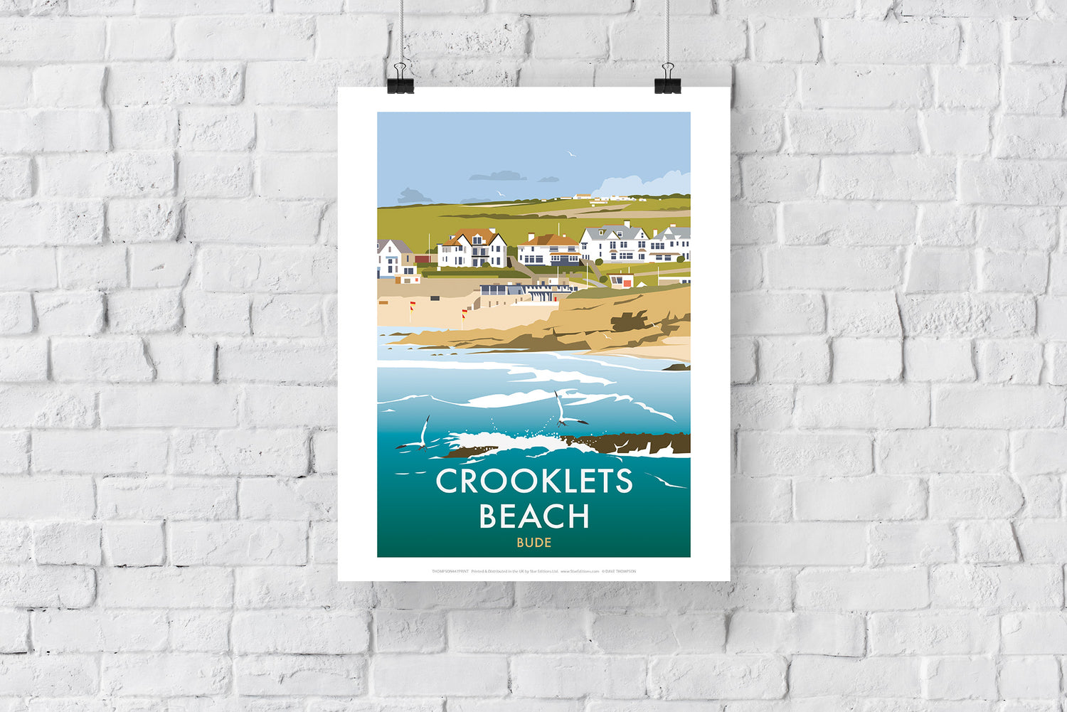 Crooklets Beach, Cornwall - Art Print