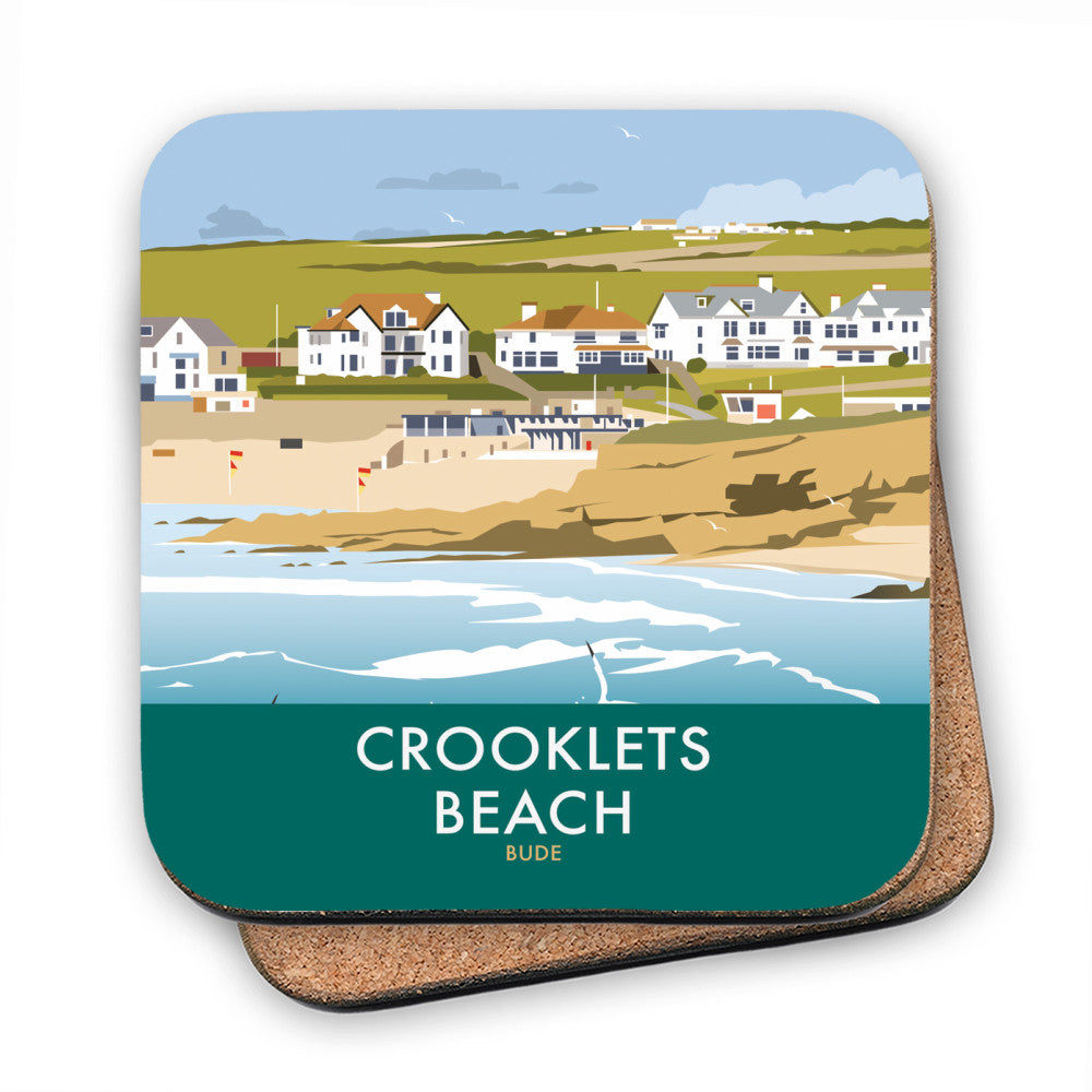 Crooklets Beach, Cornwall MDF Coaster