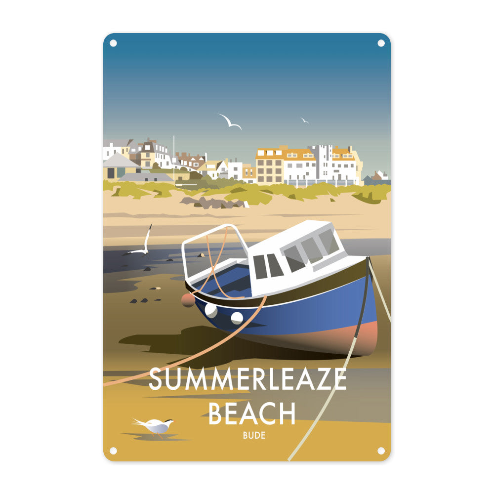 Summerleaze Beach, Cornwall Metal Sign