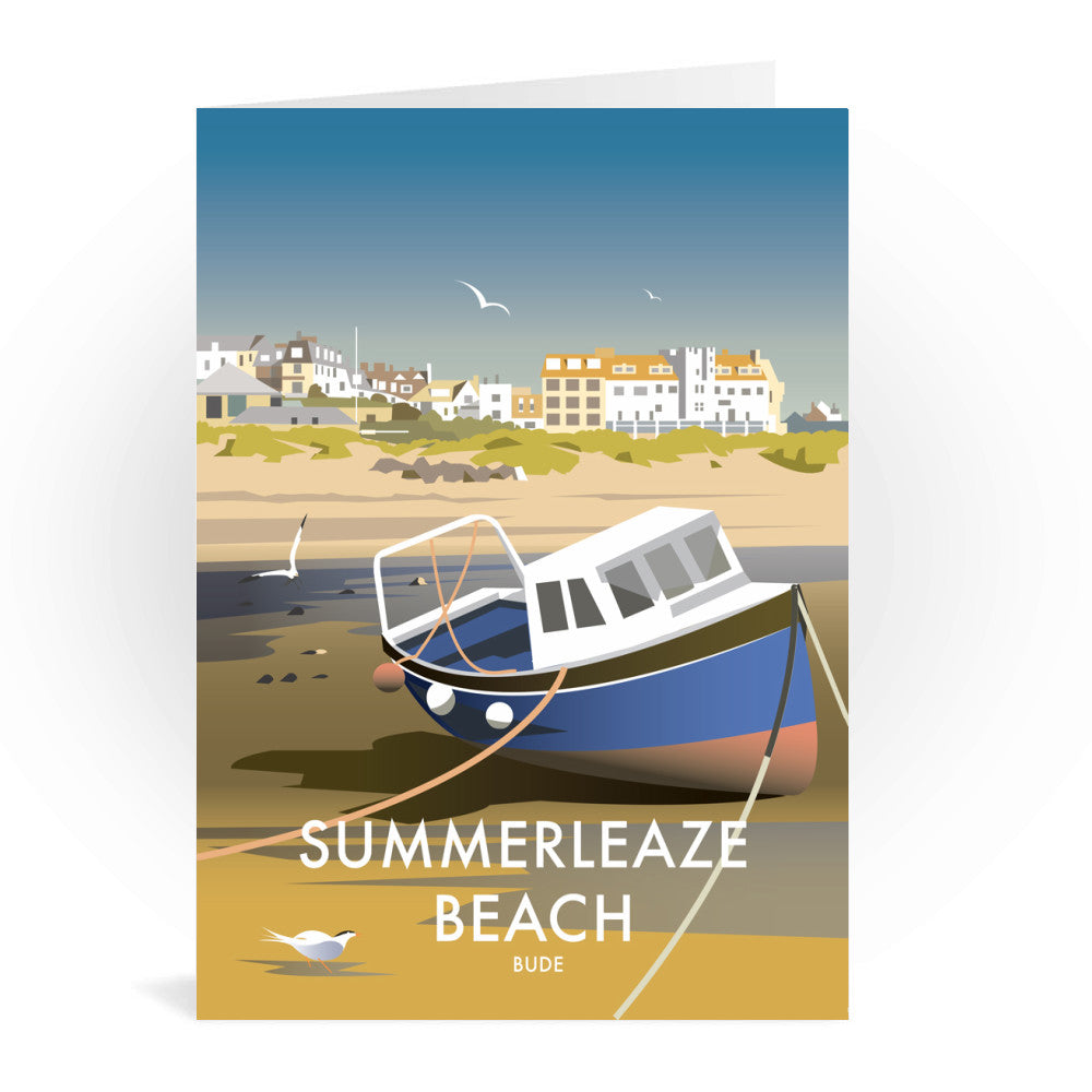 Summerleaze Beach, Cornwall Greeting Card 7x5