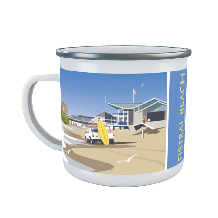 Fistral Beach, Newquay Enamel Mug
