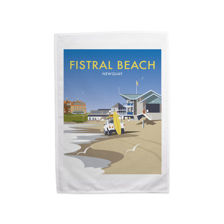 Fistral Beach, Newquay Tea Towel