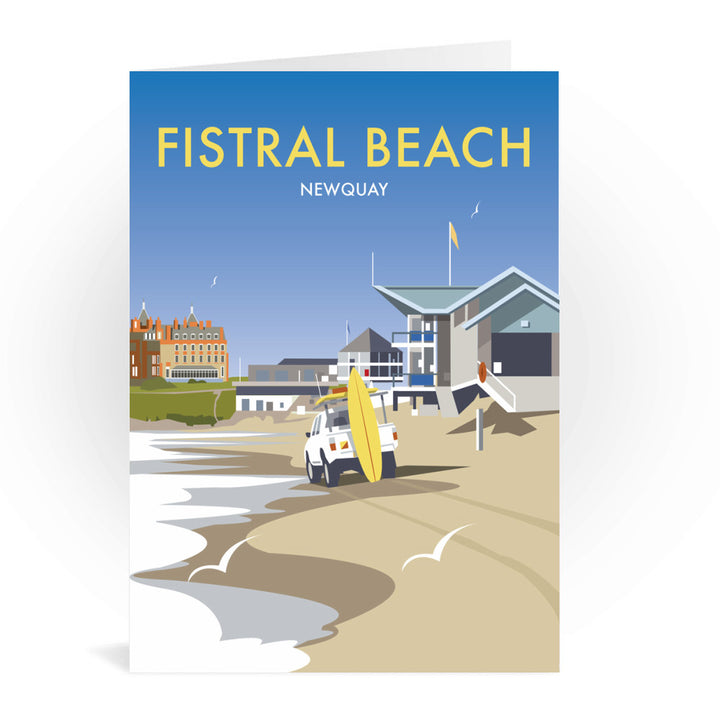 Fistral Beach, Newquay Greeting Card 7x5