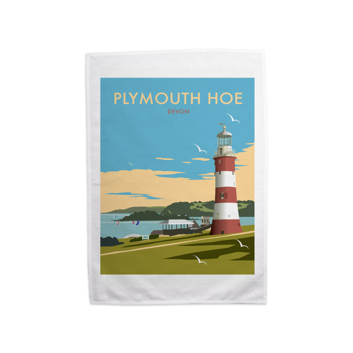 Plymouth Hoe, Devon Tea Towel