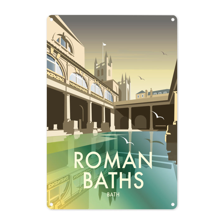 Roman Baths Metal Sign