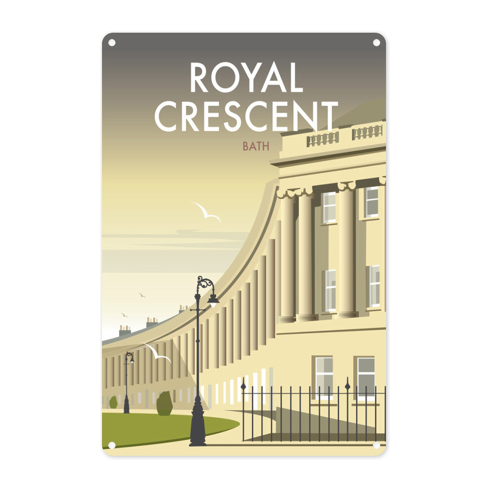 Royal Crescent, Bath Metal Sign