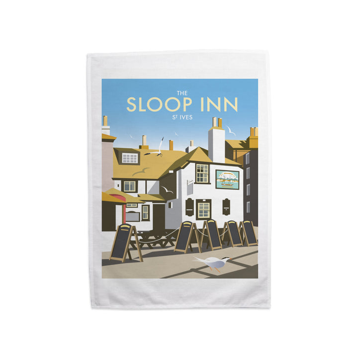 The Sloop Inn, St Ives Tea Towel