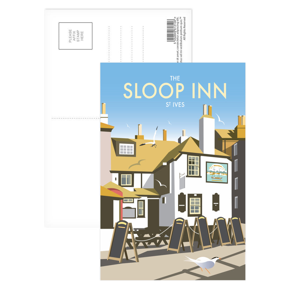 The Sloop Inn, St Ives Postcard Pack