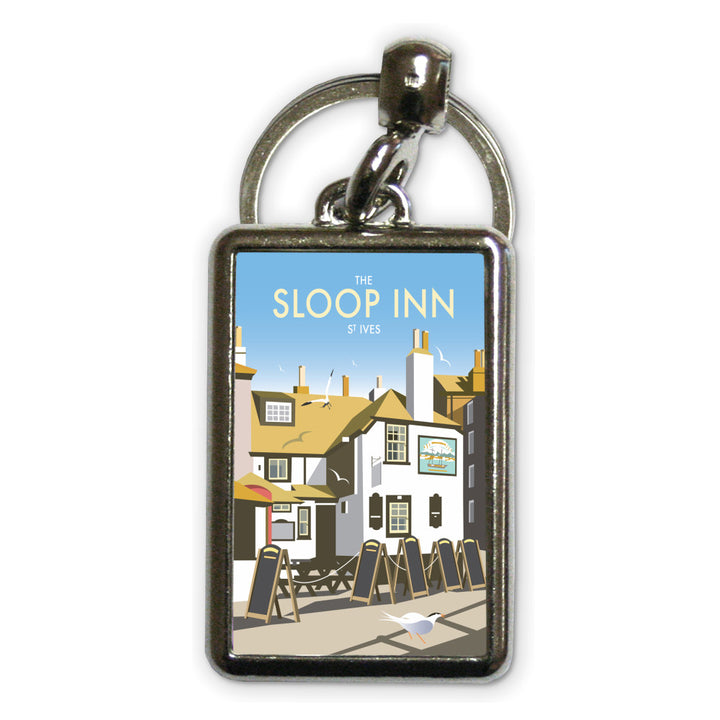 The Sloop Inn, St Ives Metal Keyring