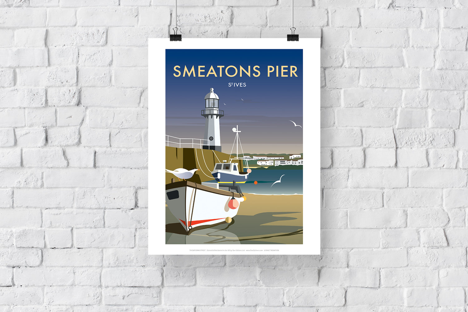 Smeatons Pier, St Ives - Art Print
