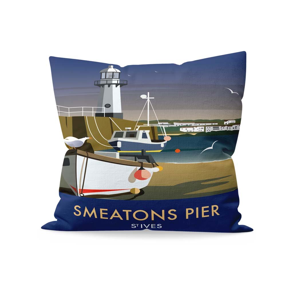 Smeatons Pier, St Ives Fibre Filled Cushion