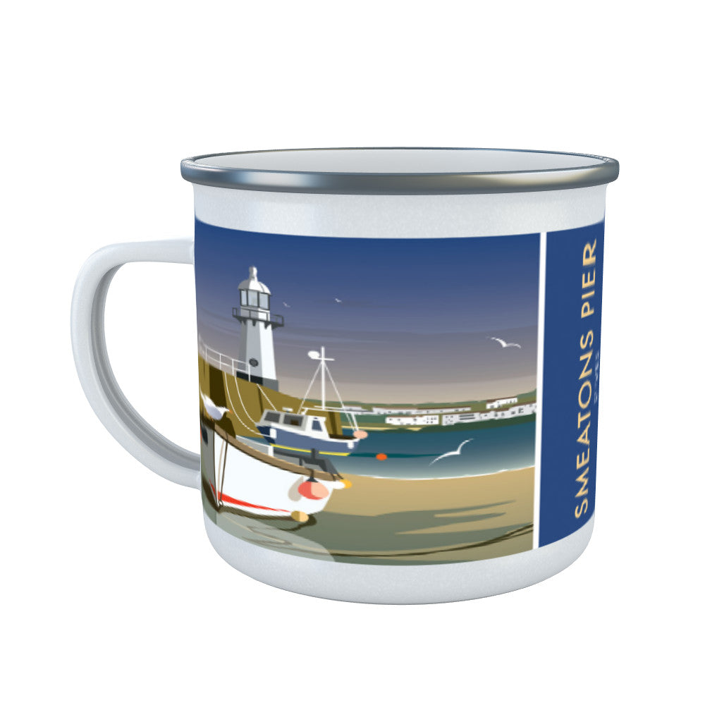 Smeatons Pier, St Ives Enamel Mug