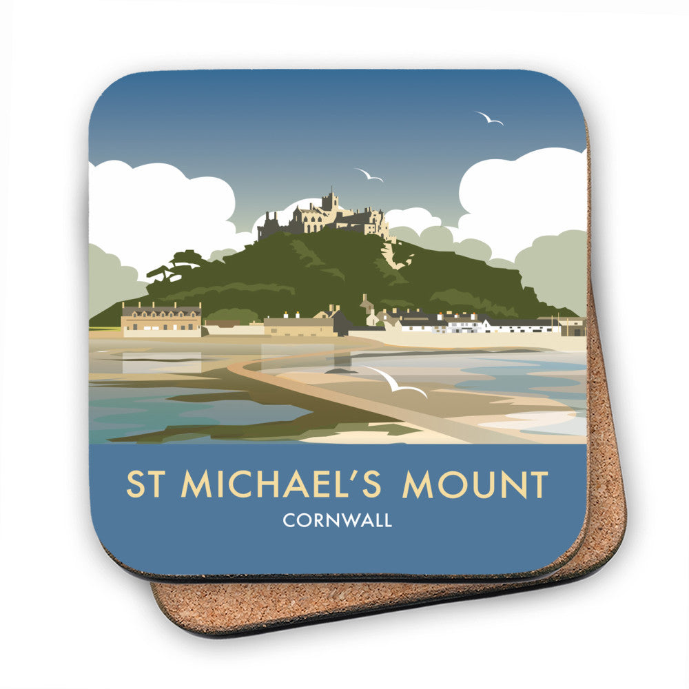 St Michaels Mount, Cornwall MDF Coaster