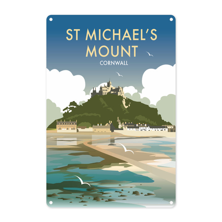 St Michaels Mount, Cornwall Metal Sign