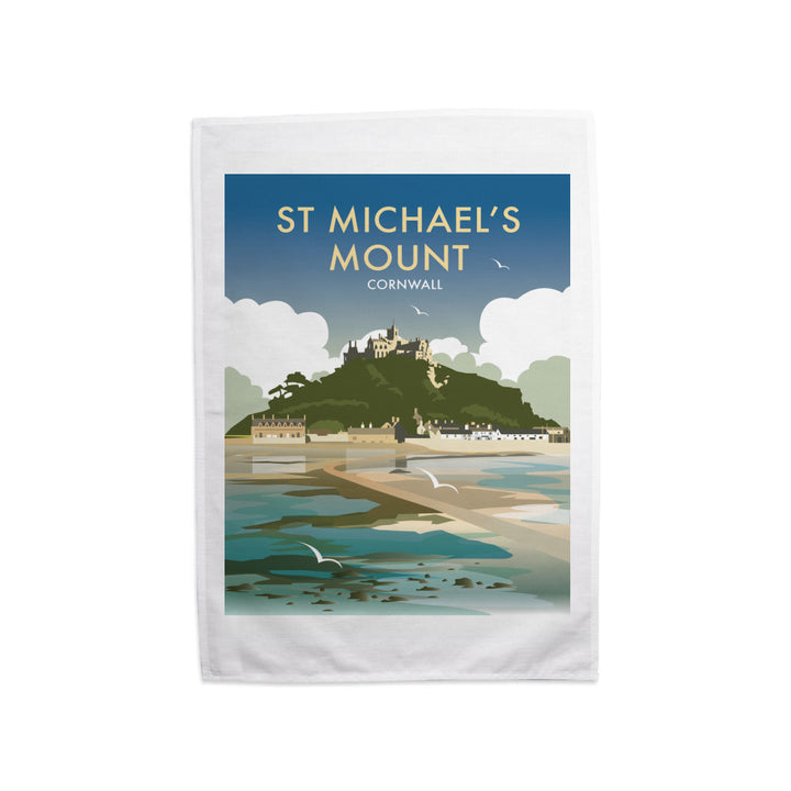 St Michaels Mount, Cornwall Tea Towel