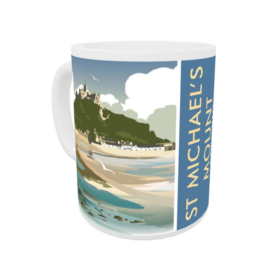 St Michaels Mount, Cornwall Coloured Insert Mug